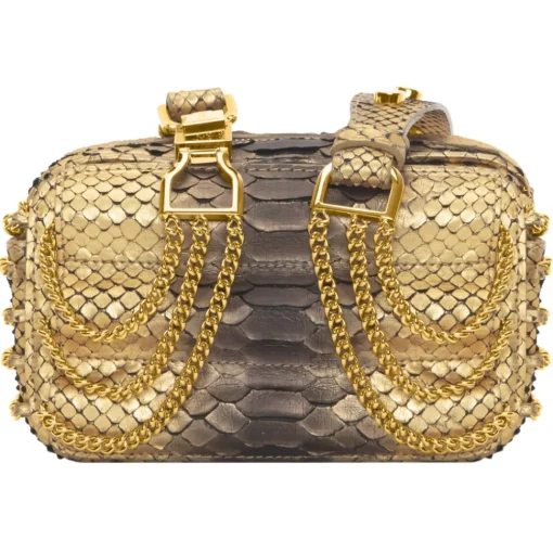 La Prima Luxury - Viaggiatrice Uno - Pepita Oro - Handbag - Luxury Exclusive Collection - Avvenice