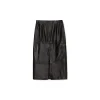 La Rando - Adrogue Skirt - Soft Lambskin - Black - Artisan Skirt - Luxury High Quality Leather - Avvenice^ Skirts