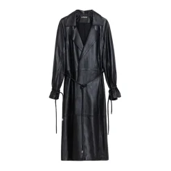 La Rando - Berisso Trench - Soft Lambskin - Black - Artisan Jacket - Luxury High Quality Leather - Avvenice^ Jackets