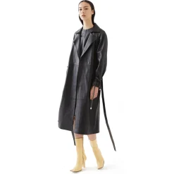 La Rando - Berisso Trench - Soft Lambskin - Black - Artisan Jacket - Luxury High Quality Leather - Avvenice^ Jackets