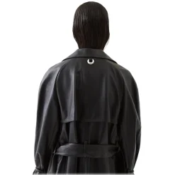 La Rando - Berisso Trench - Soft Lambskin - Black - Artisan Jacket - Luxury High Quality Leather - Avvenice^ Jackets