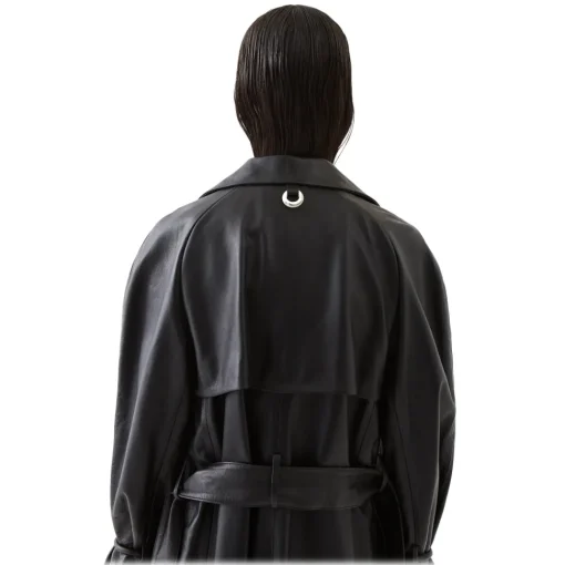 La Rando - Berisso Trench - Soft Lambskin - Black - Artisan Jacket - Luxury High Quality Leather - Avvenice^ Jackets