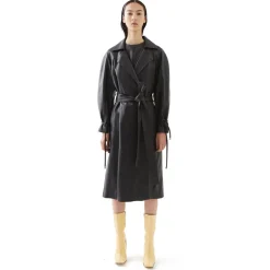 La Rando - Berisso Trench - Soft Lambskin - Black - Artisan Jacket - Luxury High Quality Leather - Avvenice^ Jackets