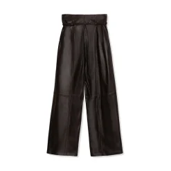 La Rando - Bernal Pants - Soft Lambskin - Black - Artisan Pants - Luxury High Quality Leather - Avvenice^ Trousers