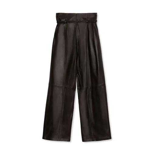 La Rando - Bernal Pants - Soft Lambskin - Black - Artisan Pants - Luxury High Quality Leather - Avvenice^ Trousers