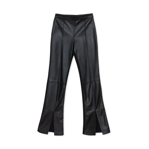 La Rando - Buenos Aires Pants - Lambskin Leather - Black - Artisan Pants - Luxury High Quality Leather - Avvenice^ Trousers