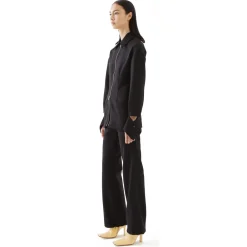 La Rando - Burzaco Pants - Wool - Black - Artisan Pants - Luxury High Quality Leather - Avvenice