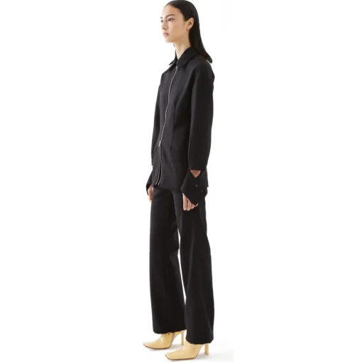 La Rando - Burzaco Pants - Wool - Black - Artisan Pants - Luxury High Quality Leather - Avvenice