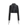 La Rando - Concordia Shirt - Lambskin Leather - Black - Artisan Shirts - Luxury High Quality Leather - Avvenice^ Shirts