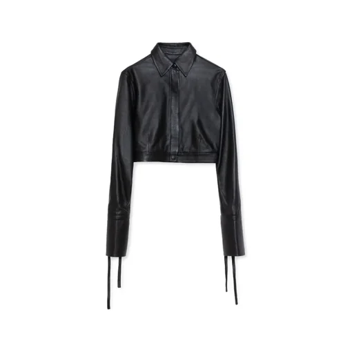 La Rando - Concordia Shirt - Lambskin Leather - Black - Artisan Shirts - Luxury High Quality Leather - Avvenice^ Shirts