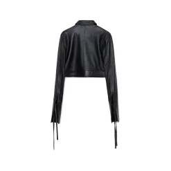 La Rando - Concordia Shirt - Lambskin Leather - Black - Artisan Shirts - Luxury High Quality Leather - Avvenice^ Shirts