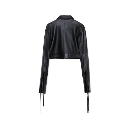 La Rando - Concordia Shirt - Lambskin Leather - Black - Artisan Shirts - Luxury High Quality Leather - Avvenice^ Shirts
