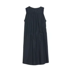 La Rando - Lugano Dress - Cotton - Black - Artisan Dress - Luxury High Quality Leather - Avvenice