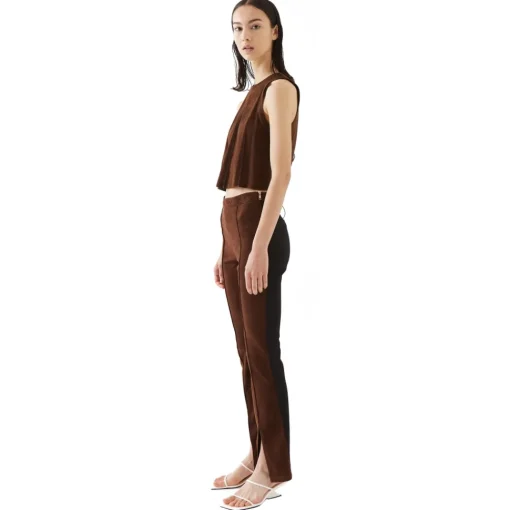La Rando - Munro Top - Goatskin Suede - Brown - Artisan Top - Luxury High Quality Leather - Avvenice^ Tops