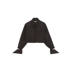 La Rando - Obera Shirt - Polyester - Black - Artisan Shirts - Luxury High Quality Leather - Avvenice^ Shirts