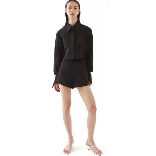 La Rando - Obera Shirt - Polyester - Black - Artisan Shirts - Luxury High Quality Leather - Avvenice^ Shirts