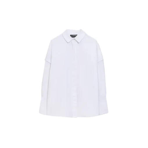 La Rando - Olivos Shirt - Cotton - White - Artisan Shirts - Luxury High Quality Leather - Avvenice