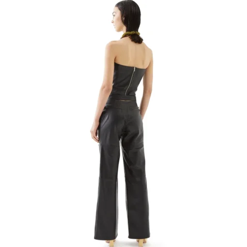 La Rando - Pacheco Pants - Soft Lambskin - Black - Artisan Pants - Luxury High Quality Leather - Avvenice^ Trousers