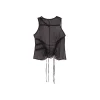 La Rando - Tesei Top - Silk - Black - Artisan Top - Luxury High Quality Leather - Avvenice