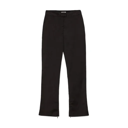 La Rando - Torcuato Pants - Silk and Wool - Black - Luxury High Quality Leather - Avvenice
