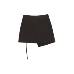 La Rando - Traful Mini Skirt - Polyester - Black - Artisan Skirt - Luxury High Quality Leather - Avvenice