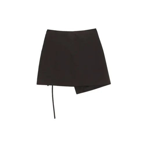 La Rando - Traful Mini Skirt - Polyester - Black - Artisan Skirt - Luxury High Quality Leather - Avvenice