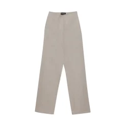 La Rando - Trelew Pants - Linen - Beige - Luxury High Quality Leather - Avvenice^ Trousers