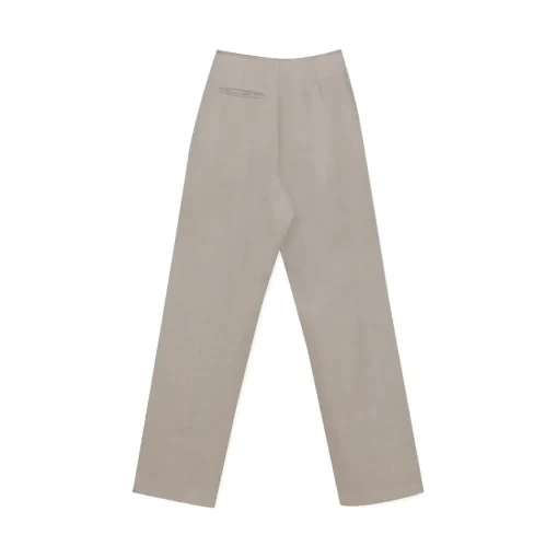 La Rando - Trelew Pants - Linen - Beige - Luxury High Quality Leather - Avvenice^ Trousers