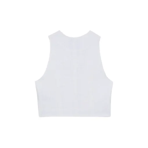 La Rando - Trelew Vest - Linen - White - Artisan Top - Luxury High Quality Leather - Avvenice^ Tops