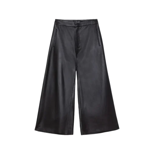 La Rando - Varela Pants - Soft Lambskin - Black - Artisan Pants - Luxury High Quality Leather - Avvenice^ Trousers
