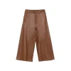 La Rando - Varela Pants - Soft Lambskin - Brown - Artisan Pants - Luxury High Quality Leather - Avvenice
