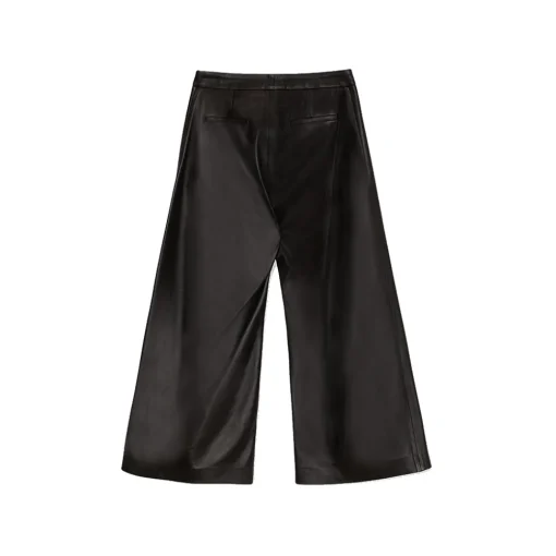 La Rando - Varela Pants - Soft Lambskin - Black - Artisan Pants - Luxury High Quality Leather - Avvenice^ Trousers