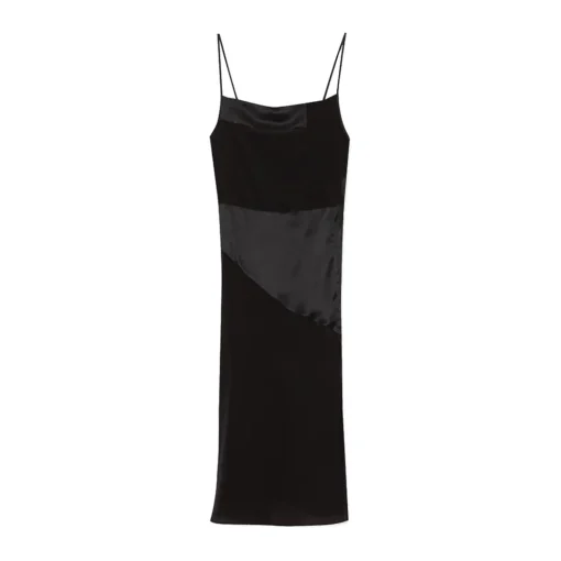 La Rando - Viedma Dress - Silk - Black - Artisan Dress - Luxury High Quality Leather - Avvenice^ Dresses