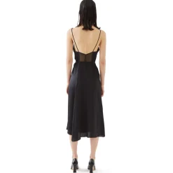 La Rando - Viedma Dress - Silk - Black - Artisan Dress - Luxury High Quality Leather - Avvenice^ Dresses