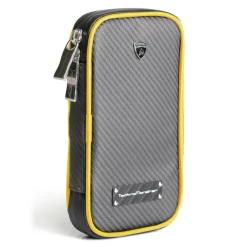 Lamborghini - TecknoMonster - Smartphone Holder in Aeronautical Carbon Fibre - Yellow - Black Carpet Collection - Avvenice^ Case