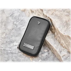 Lamborghini - TecknoMonster - Smartphone Holder in Aeronautical Carbon Fibre - Yellow - Black Carpet Collection - Avvenice^ Case