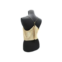 Laura B - Freya Top - Gold- Black Wonder Woman - Luxury High Quality Top - Avvenice^ Tops