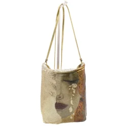 Laura B - Wonder Woman - Freya Party Bag - Gold - Black Wonder Woman - Luxury High Quality Bag - Avvenice^ Bags