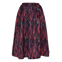 Leda Di Marti - Midi - Wide Satin Skirt - Leda Collection - Haute Couture Made in Italy - Luxury High Quality Skirt - Avvenice^ Skirts
