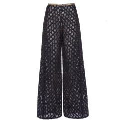 Leda Di Marti - Palace Trousers Jacquard - Leda Collection - Haute Couture Made in Italy - Luxury High Quality Trousers - Avvenice^ Trousers