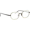 Linda Farrow - 520 C4 Angular Optical Frames - Nickel and Yellow Gold - Eyewear - Avvenice^ Sunglasses & Eyewear