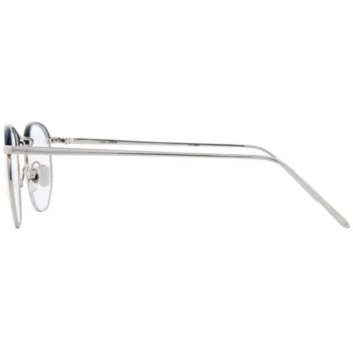 Linda Farrow - 586 C3 Angular Optical Frames - White Gold - Eyewear - Avvenice^ Sunglasses & Eyewear