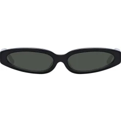 Linda Farrow - 960 C1 Angular Sunglasses - Black - Eyewear - Kendall Jenner Official - Avvenice^ Sunglasses & Eyewear