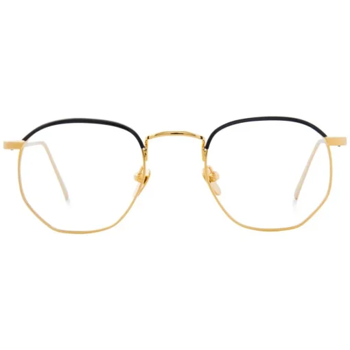Linda Farrow - 586 C1 Angular Optical Frames - Gold - Eyewear - Avvenice^ Sunglasses & Eyewear