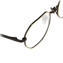 Linda Farrow - 520 C4 Angular Optical Frames - Nickel and Yellow Gold - Eyewear - Avvenice^ Sunglasses & Eyewear