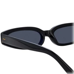 Linda Farrow - 960 C1 Angular Sunglasses - Black - Eyewear - Kendall Jenner Official - Avvenice^ Sunglasses & Eyewear