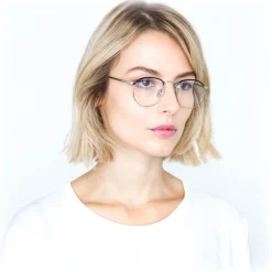 Linda Farrow - 586 C3 Angular Optical Frames - White Gold - Eyewear - Avvenice^ Sunglasses & Eyewear