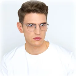 Linda Farrow - 586 C3 Angular Optical Frames - White Gold - Eyewear - Avvenice^ Sunglasses & Eyewear