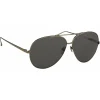 Linda Farrow - 398 C4 Aviator Sunglasses - Matt Yellow Gold - Eyewear - Kendall Jenner - Alessandra Ambrosio - Avvenice