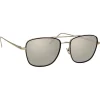 Linda Farrow - 559 C2 Aviator Sunglasses - White Gold & Black - Eyewear - Avvenice^ Sunglasses & Eyewear